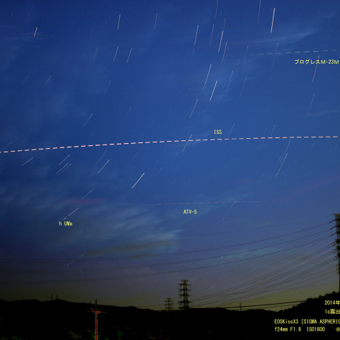 ATV-5 と プログレスM-23M と ISS