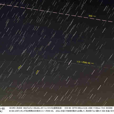 ISSを追うソユーズMS-03