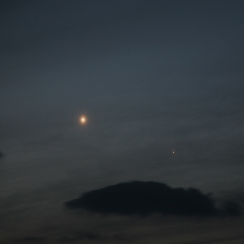 金星と水星のランデブー