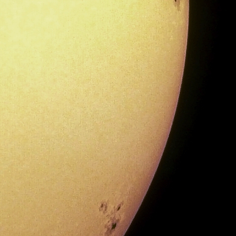 ９月５日の黒点部の拡大