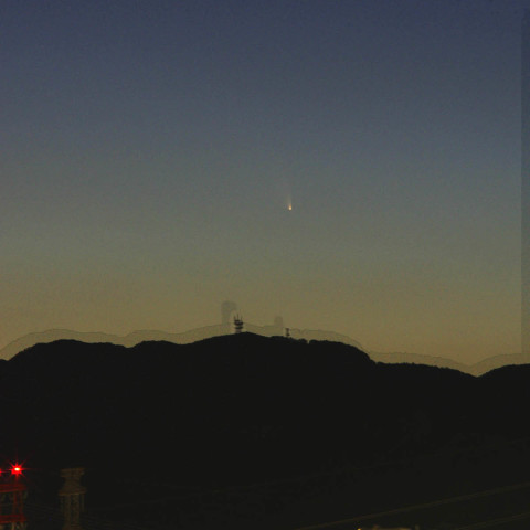 3/15　六甲山とパンスターズ彗星