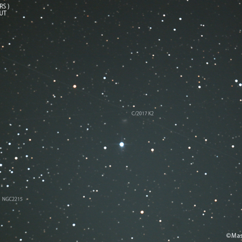 NGC2215と接近したパンスターズ彗星( C/2017K2 )：2023/10/23
