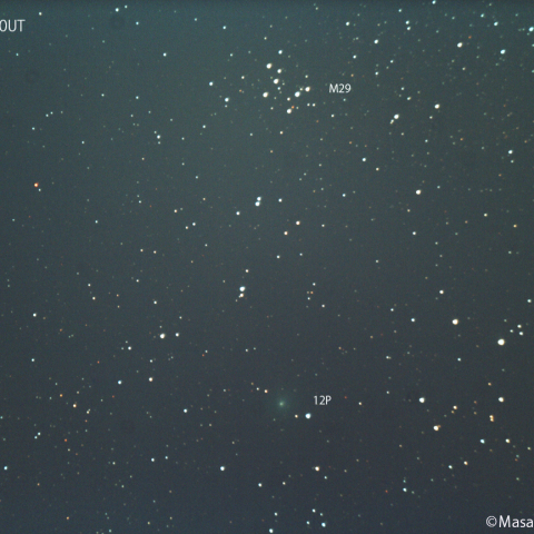 ポン-ブルックス彗星 とＭ29の接近：2024/01/16