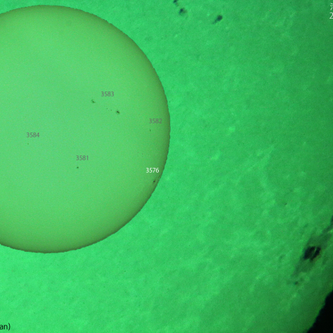 沈む活動領域 3576：2024/02/16