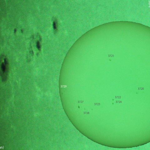 昨日の活動領域 3729：2024/06/27