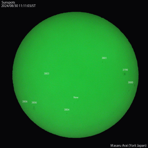 太陽黒点：2024/08/30