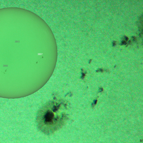 昨日の活動領域 3807：2024/09/02