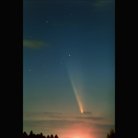 90mmで撮影した紫金山-アトラス彗星：2024/10/13