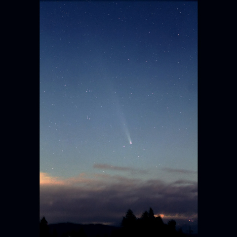 90mmで撮影した紫金山-アトラス彗星：2024/10/20