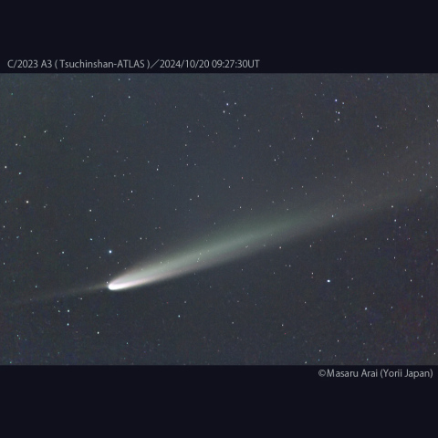 180mmで撮影した紫金山-アトラス彗星：2024/10/20