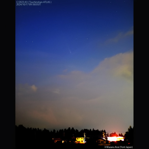 33mmで撮影した紫金山-アトラス彗星：2024/10/17