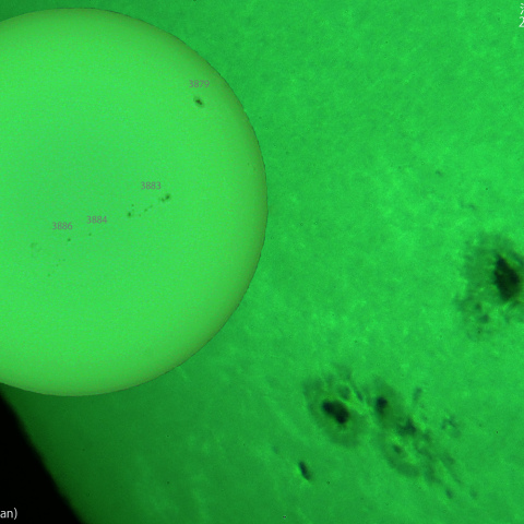 昨日の活動領域 3889：2024/11/09