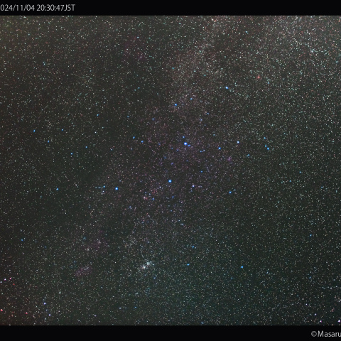 33mmで撮影したカシオペア座：2024/11/04