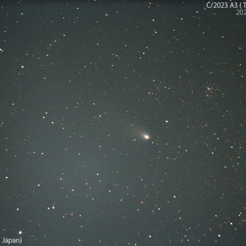 1000mmで撮影した紫金山-アトラス彗星：2024/12/02