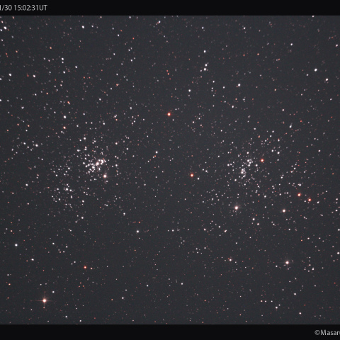 撮って出し二重星団：2024/12/01