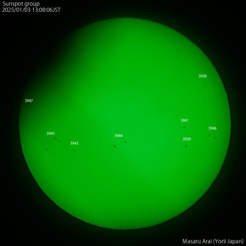 太陽黒点：2025/01/03