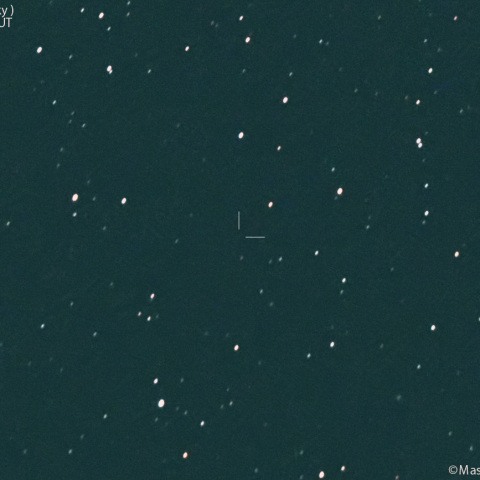 サルネツキー彗星の予報位置 (C/2024N4)：2025/04/26