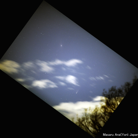 パンスターズ彗星20130403とM31