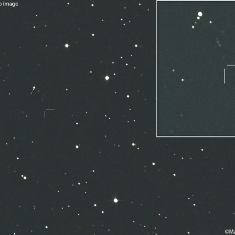 ランキン彗星 (C/2025V2)の予報位置：2026/04/21