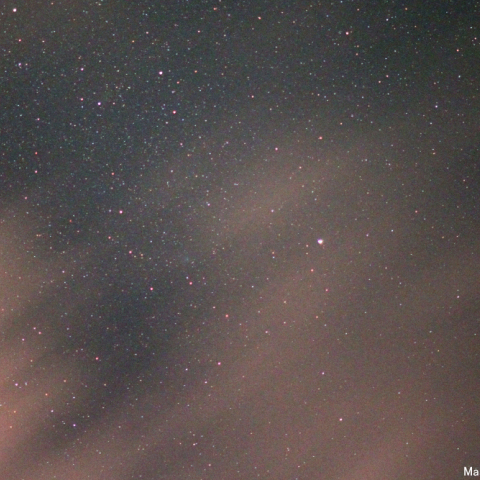 雲間のジャック彗星とアルビレオ