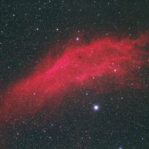 300mmによるカリフォルニア星雲