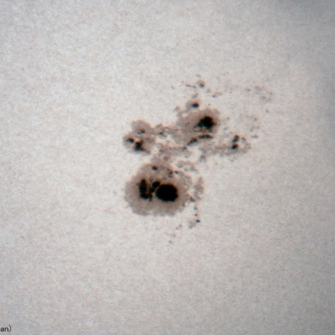 肉眼黒点（拡大）