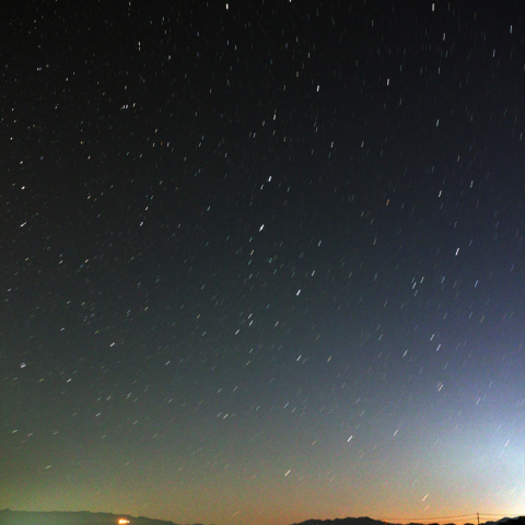 星空模様・昇る北斗七星