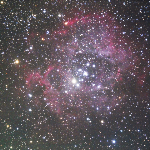 500mmによるバラ星雲