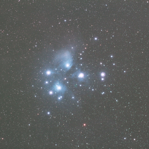 300mmによるプレアデス星団