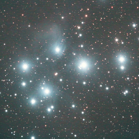 500mmによるプレアデス星団