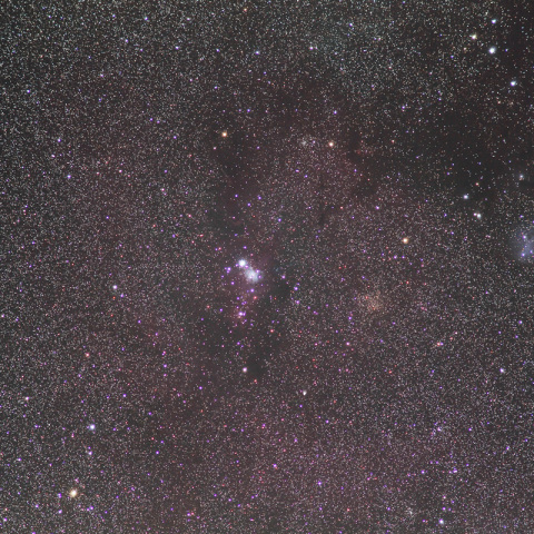 180mmによるクリスマス星団付近の銀河