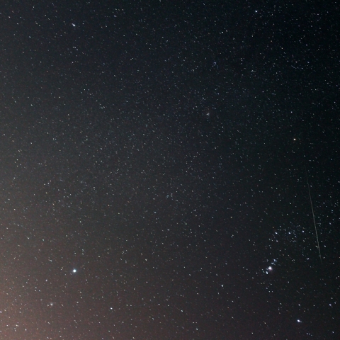 ふたご座流星と冬の大三角