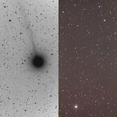 500ｍｍによるラブジョイ彗星とM79