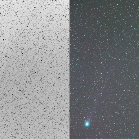 180mmによるラブジョイ彗星