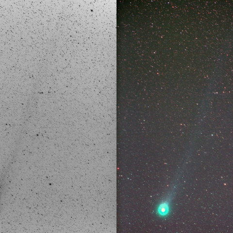 300mmによるラブジョイ彗星