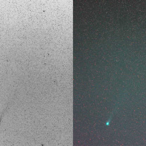 90mmによるラブジョイ彗星