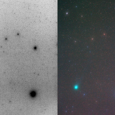 300mmによるラブジョイ彗星