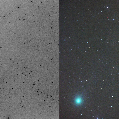 500mmによるラブジョイ彗星