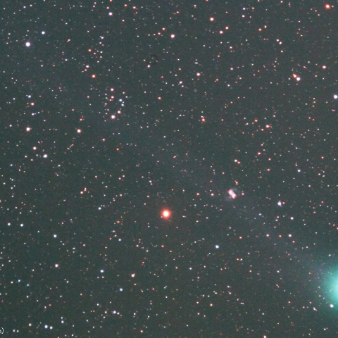 ラブジョイ彗星とＭ７６の接近