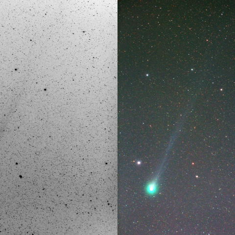 300mmによるラブジョイ彗星