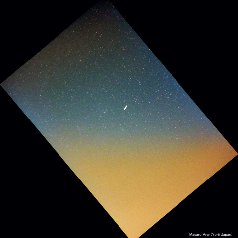 180mmによるスワン・星明彗星