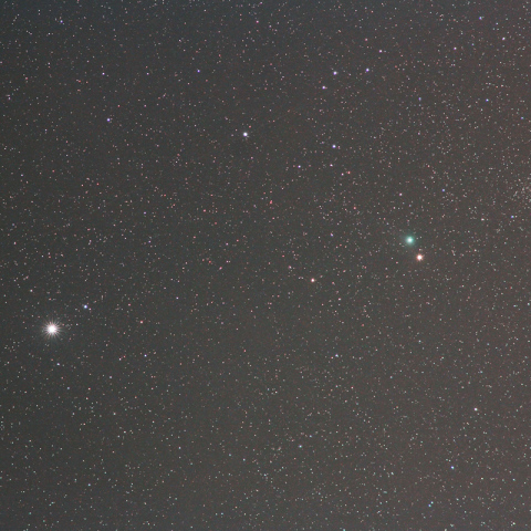 180mmによるラブジョイ彗星（ガイド撮影）