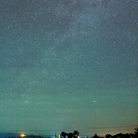 大気光と秋銀河