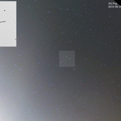  共生星新星ペガスス座AGの増光