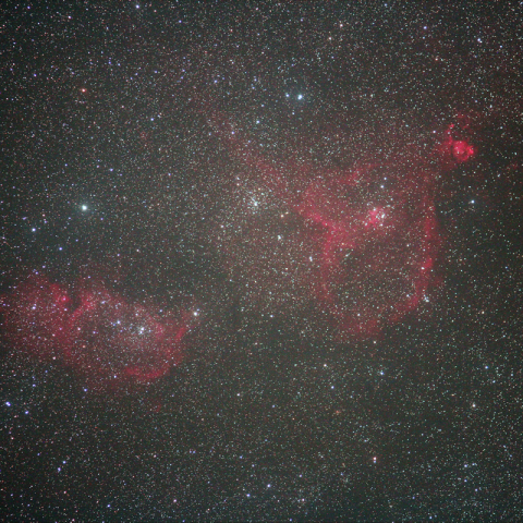 No.9／15　IC1855（ハート星雲）＆IC1848（胎児星雲）