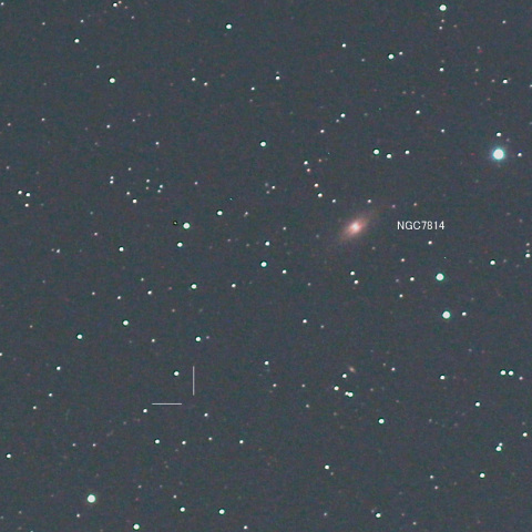 NGC7814とソニア彗星