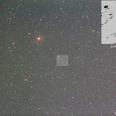 見失われたデニング彗星（D/1894 F1）の予報位置