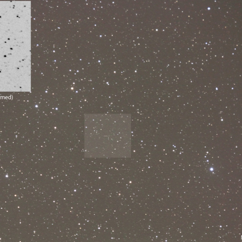 暗くなったラブジョイ彗星の予報位置