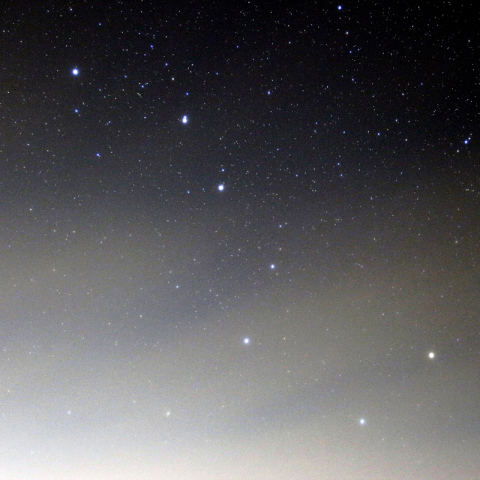 雲と星空：北斗七星