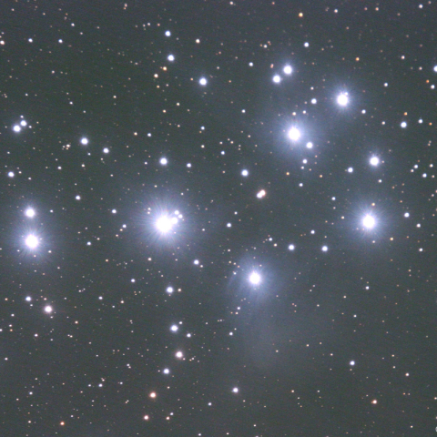 ミラーレンズによるプレアデス星団